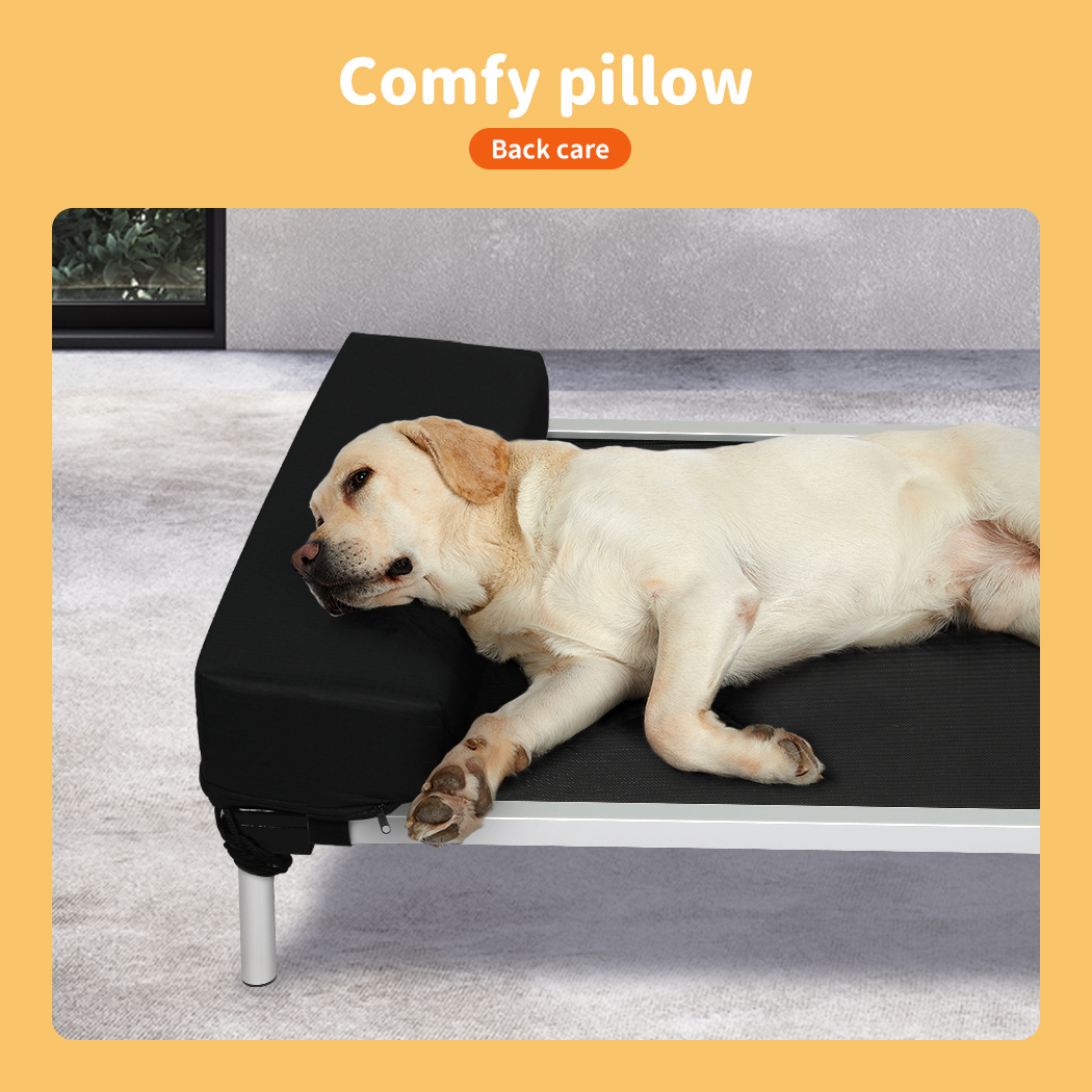 Pawz Pet Trampoline Elevated Raised Dog Bed Aluminium Frame Heavy Pillow Large - Picture 15 of 80
