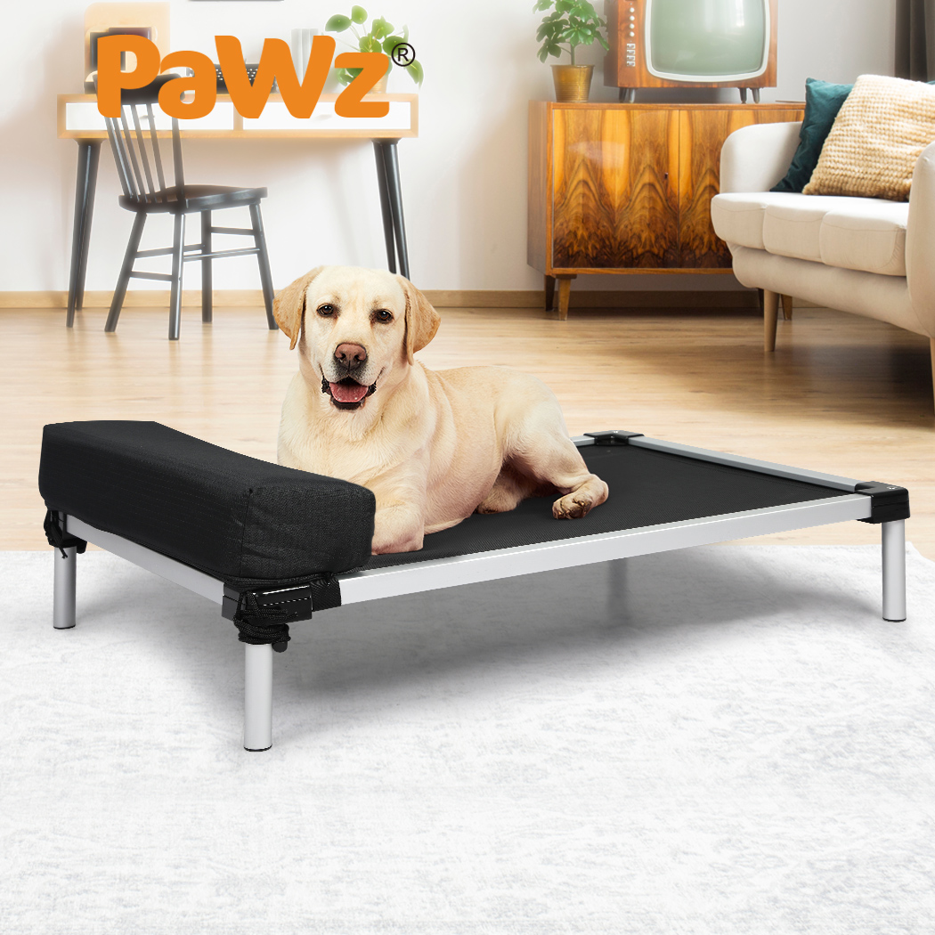 Pawz Pet Trampoline Elevated Raised Dog Bed Aluminium Frame Heavy Pillow Large - Picture 23 of 80