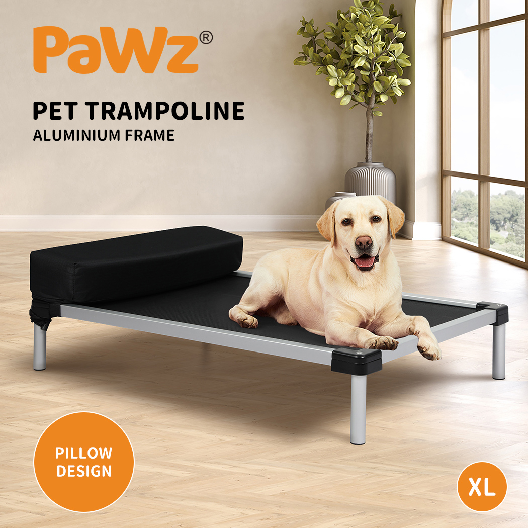 Pawz Pet Trampoline Elevated Raised Dog Bed Aluminium Frame Heavy Pillow Large - Picture 58 of 80