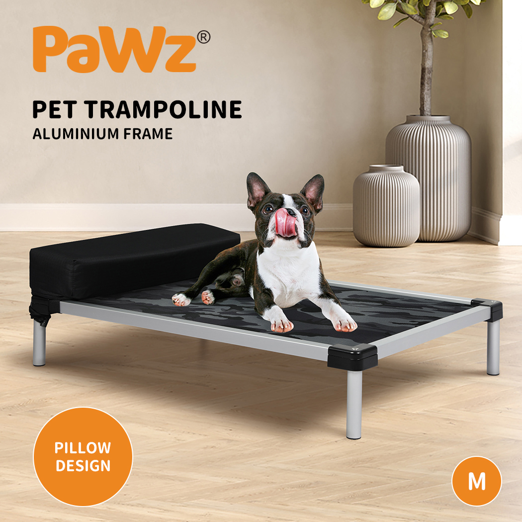 Pawz Pet Trampoline Elevated Raised Dog Bed Aluminium Frame Heavy Pillow Large - Picture 47 of 80