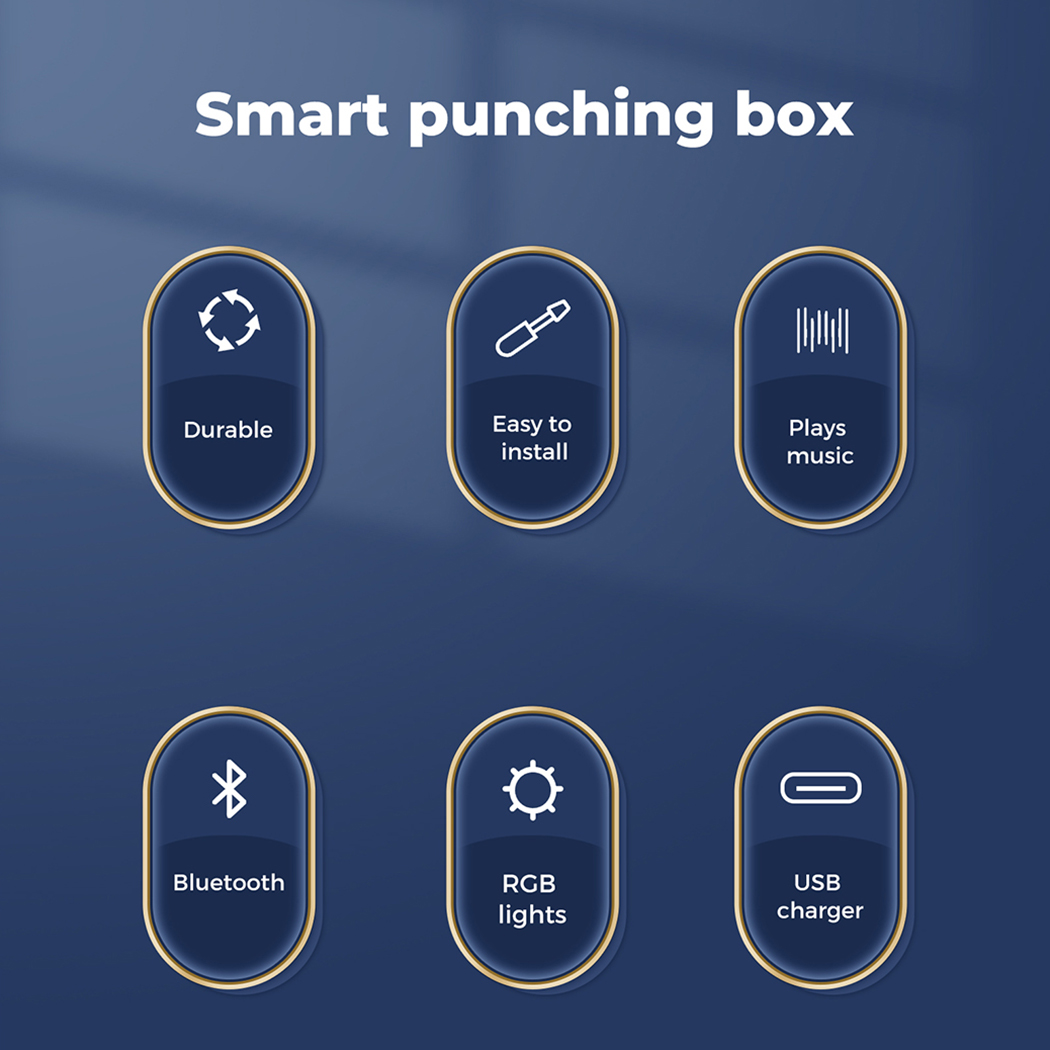 Centra Electronic Punching Box Music Machine Bluetooth 9 Speeds Boxing Gloves - Picture 33 of 48