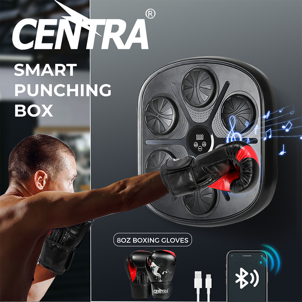 Centra Electronic Punching Box Music Machine Bluetooth 9 Speeds Boxing Gloves - Picture 37 of 48