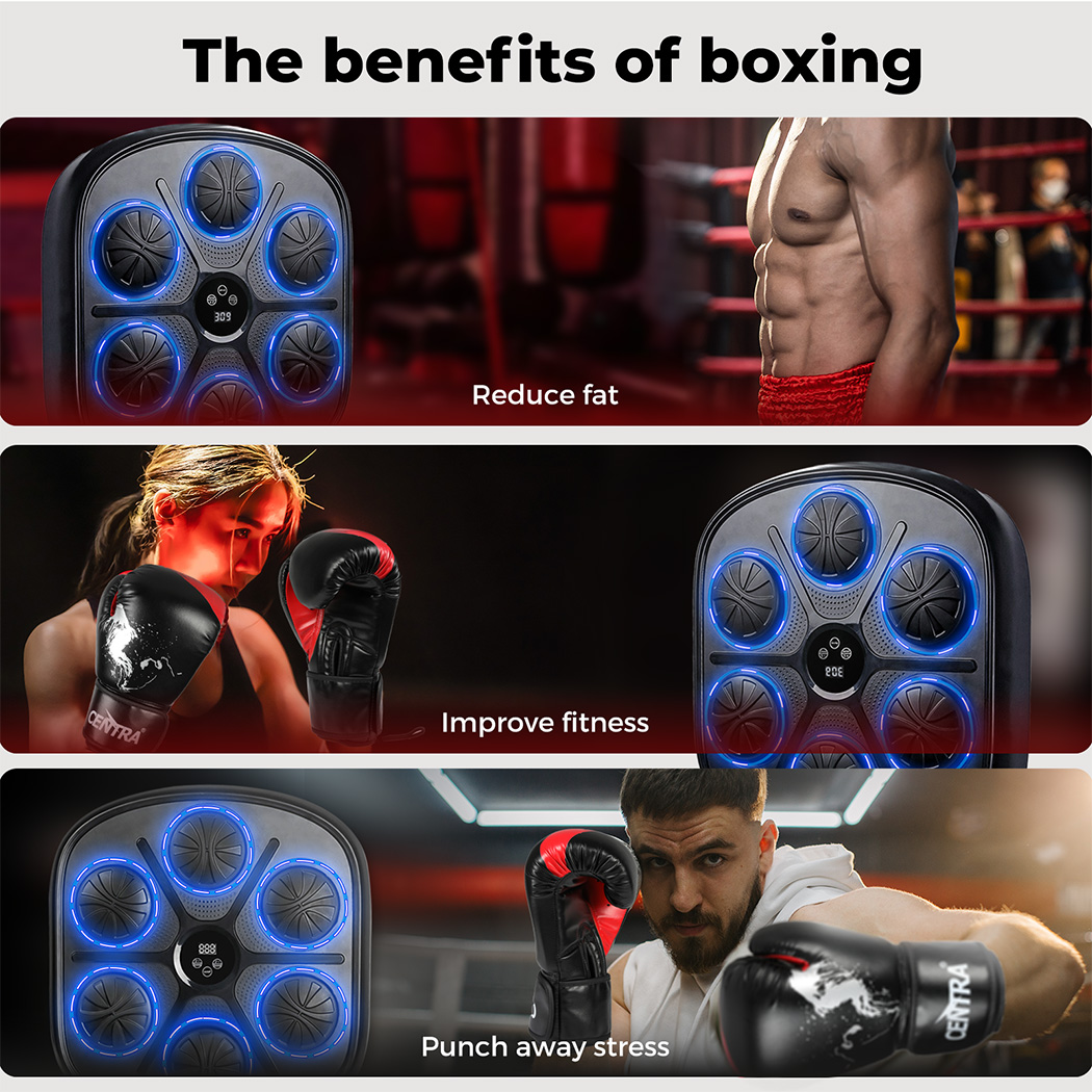 Centra Electronic Punching Box Music Machine Bluetooth 9 Speeds Boxing Gloves - Picture 42 of 48