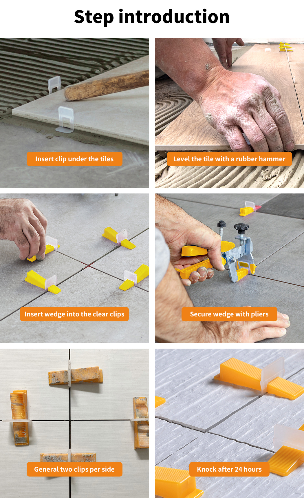 thumbnail 274  - 400-2000x Tile Leveling System Clips Levelling Spacer Tiling Tool Floor Wall