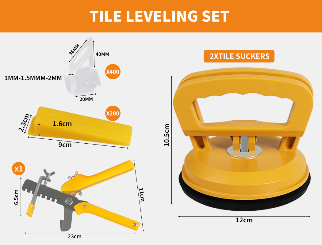 thumbnail 266  - 400-2000x Tile Leveling System Clips Levelling Spacer Tiling Tool Floor Wall