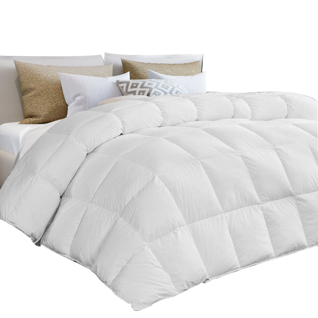 TopSellers-All Season Quilt White King Size - Hypoallergenic Soft Comforter