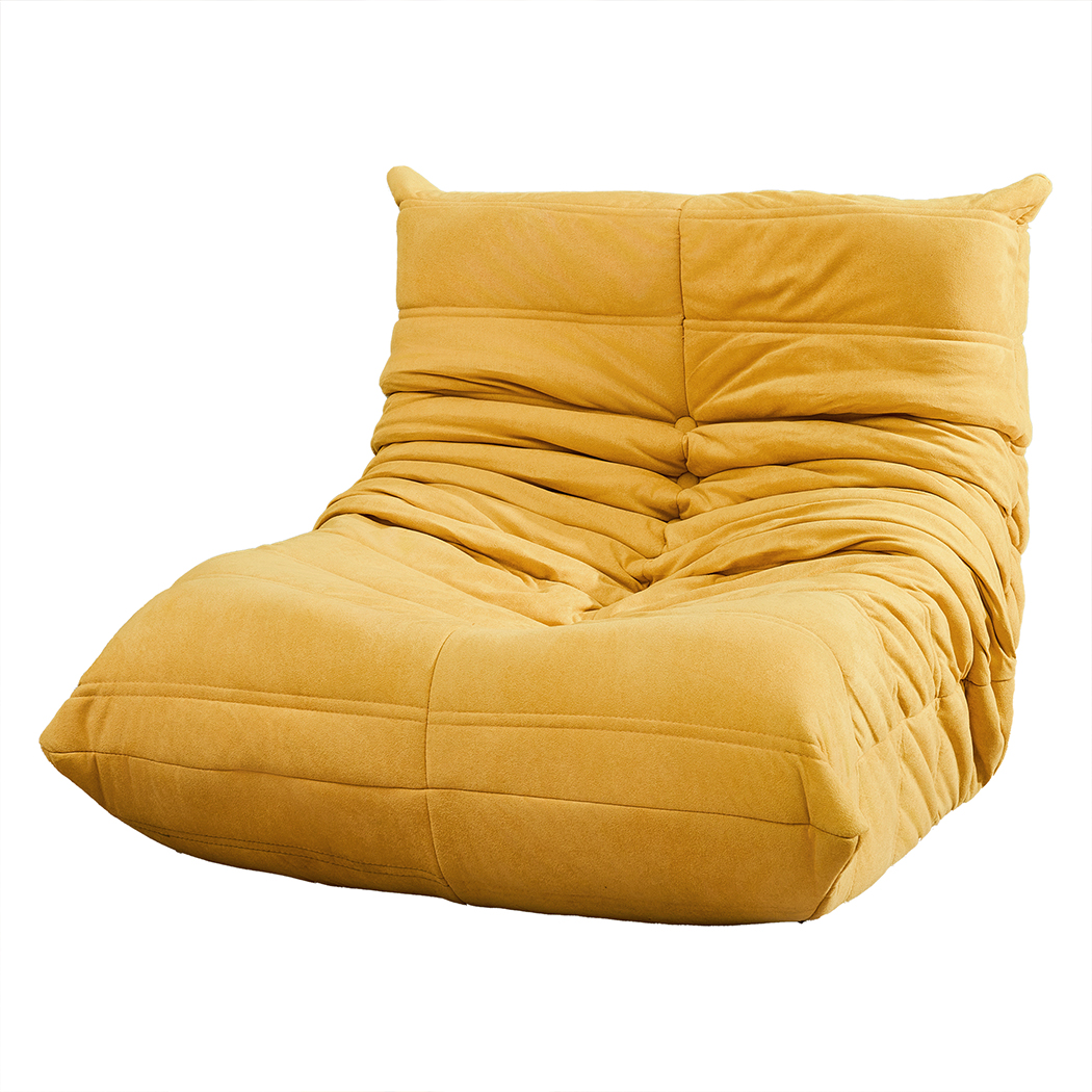 TopSellers-Kids Foam Sofa - Yellow Caterpillar Couch for Fun & Comfort