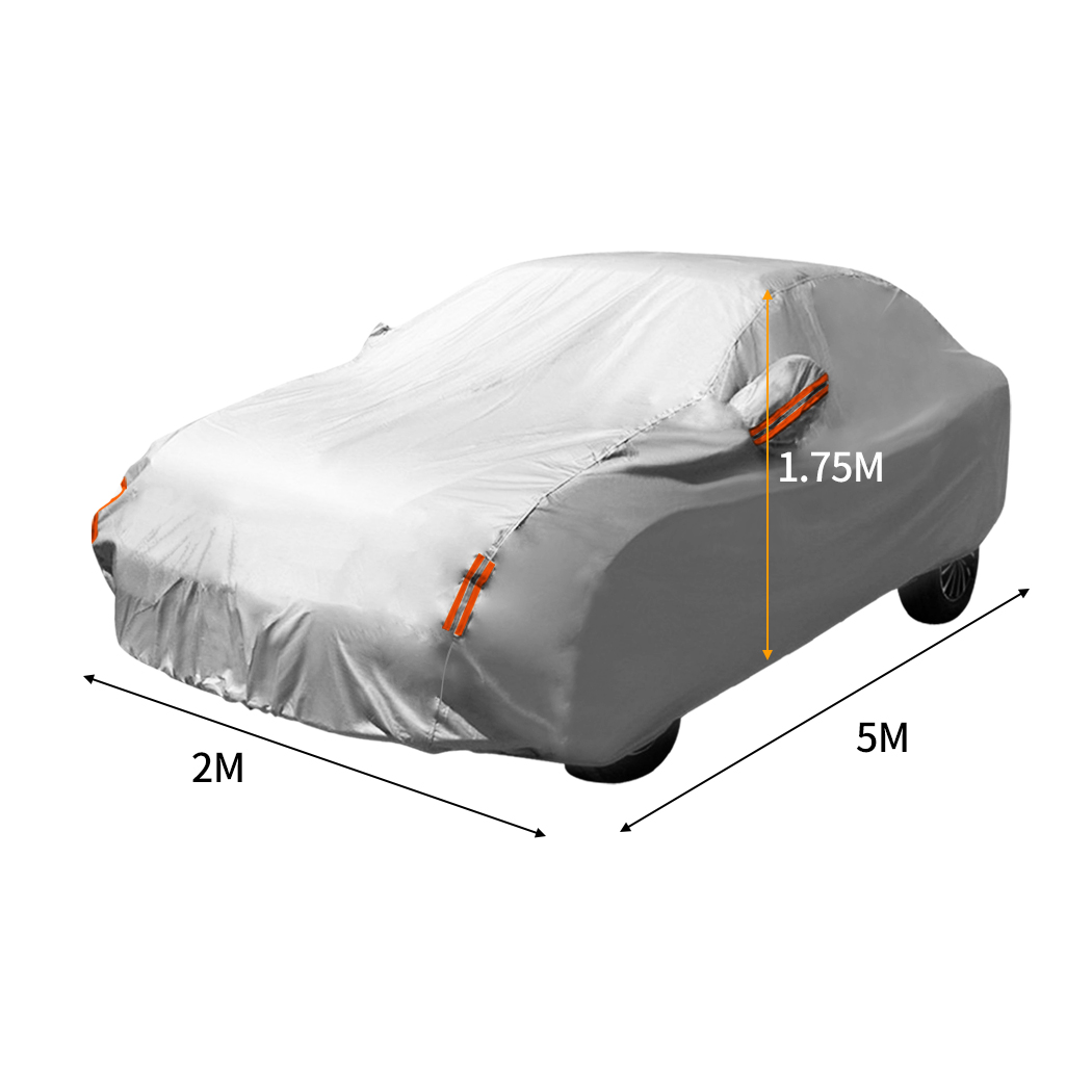 Waterproof Large Car Cover Rain Sun Dust UV Proof Protection   5 x 2 x 1.75M