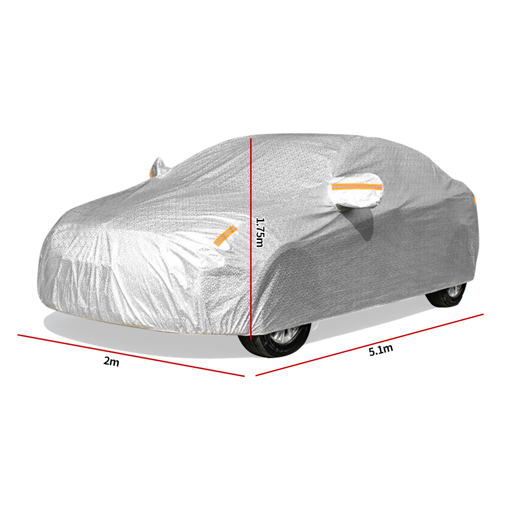 Waterproof Car Cover  Aluminum 3 Layer Outdoor SUV Sun Proof YXXL/510x200x175cm