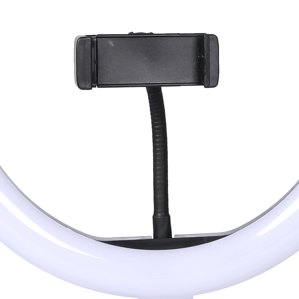 LED Ring Light with Tripod Stand Phone Holder Dimmable Studio Photo Makeup Lamp