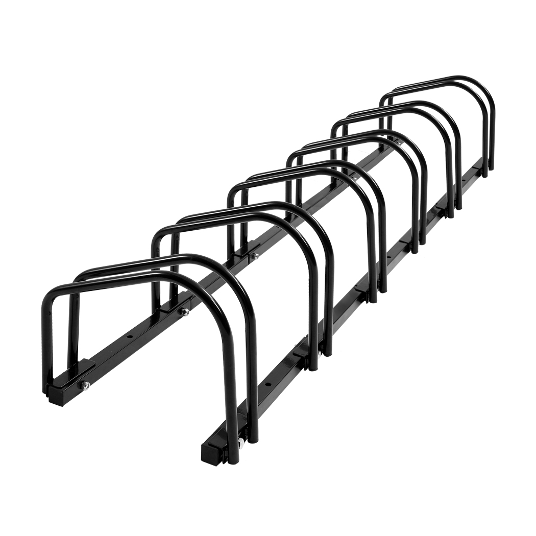 TopSellers-Bike Stand Black - Space Saving 6 Bikes Capacity  Easy Install