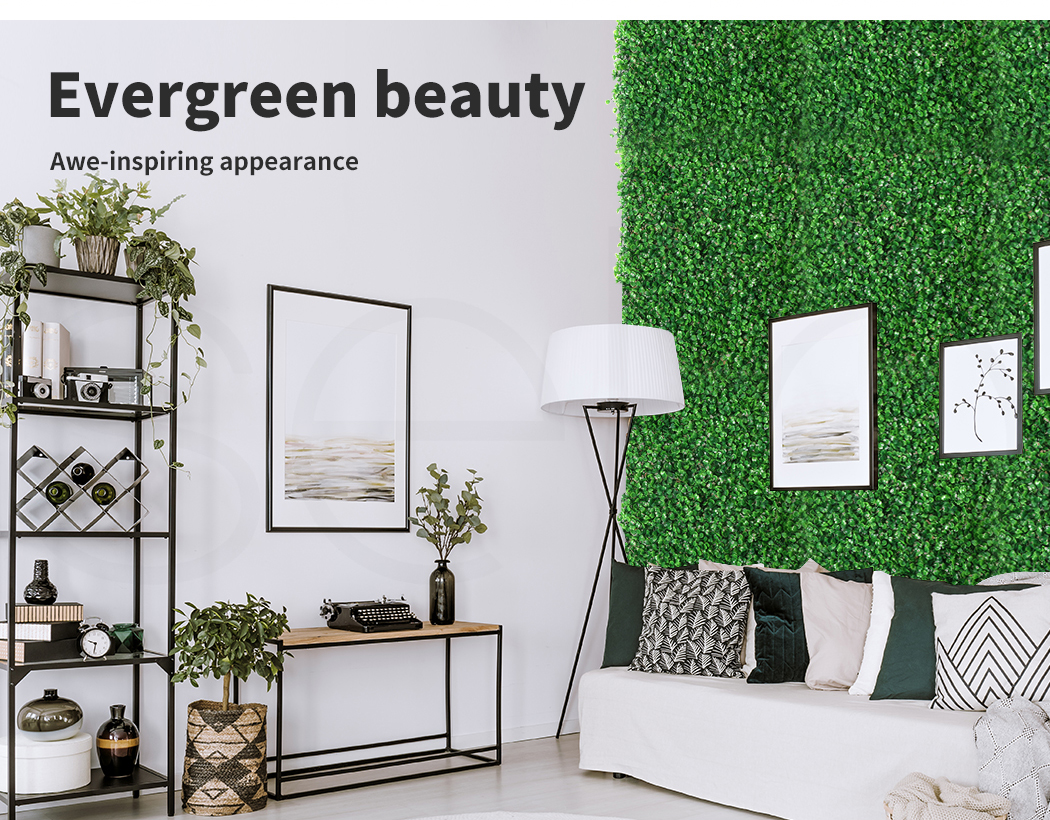 Marlow Artificial Plant Grass Wall Panels Fake Hedge Garden Vertical Mat Fence - Picture 19 of 132