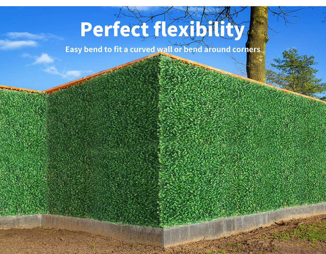 Marlow Artificial Plant Grass Wall Panels Fake Hedge Garden Vertical Mat Fence - Picture 20 of 132