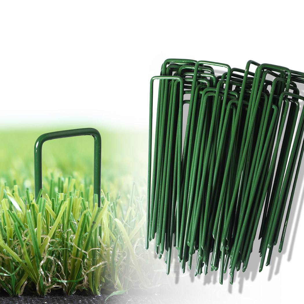Marlow 200PCS Synthetic Artificial Grass Pins Turf Pin U Fastening Lawn Weed Mat
