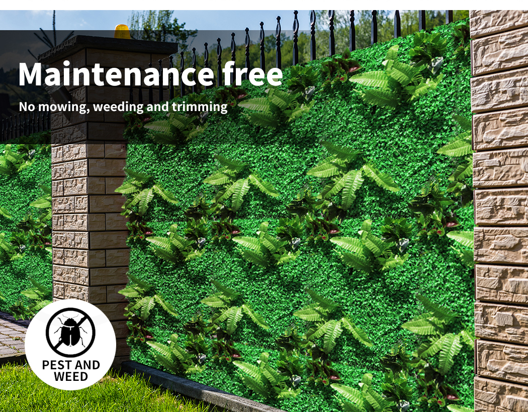 Marlow Artificial Plant Grass Wall Panels Fake Hedge Garden Vertical Mat Fence - Picture 102 of 132