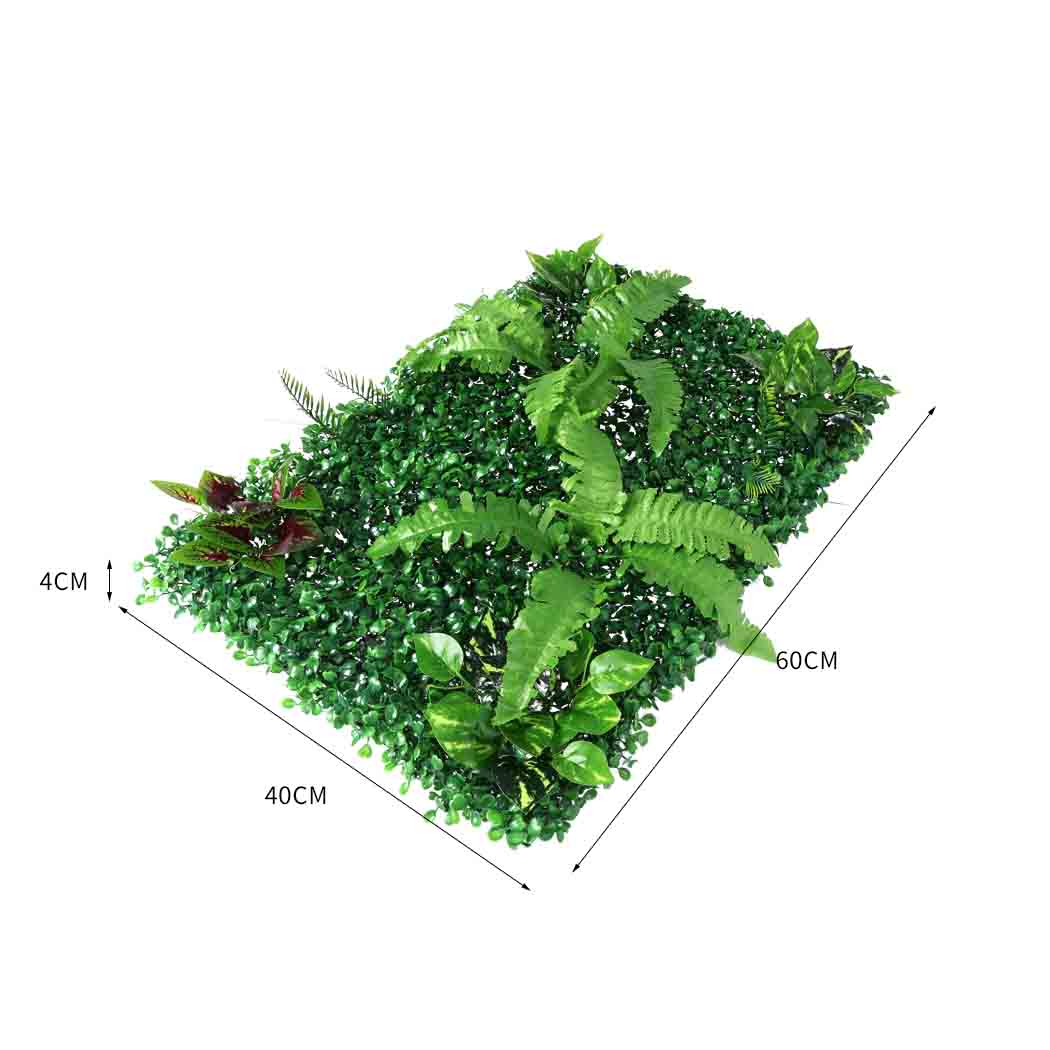 6x Marlow Artificial Hedge Grass Plant Hedge Fake Garden Green Wall Mat Fence