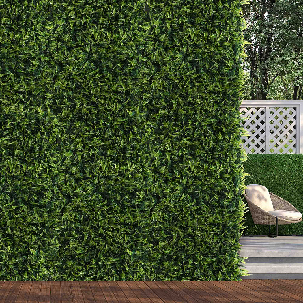 10 x Marlow Artificial Hedge Grass Boxwood Garden Green Wall Mat Fence Outdoor