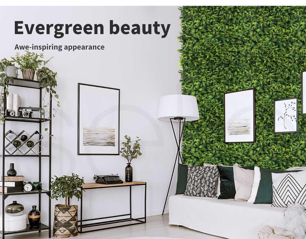 Marlow Artificial Plant Grass Wall Panels Fake Hedge Garden Vertical Mat Fence - Picture 30 of 132
