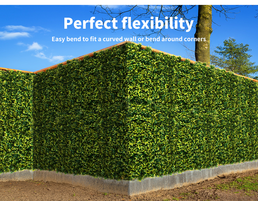 Marlow Artificial Plant Grass Wall Panels Fake Hedge Garden Vertical Mat Fence - Picture 64 of 132