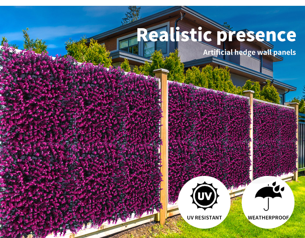 Marlow Artificial Plant Grass Wall Panels Fake Hedge Garden Vertical Mat Fence - Picture 68 of 132