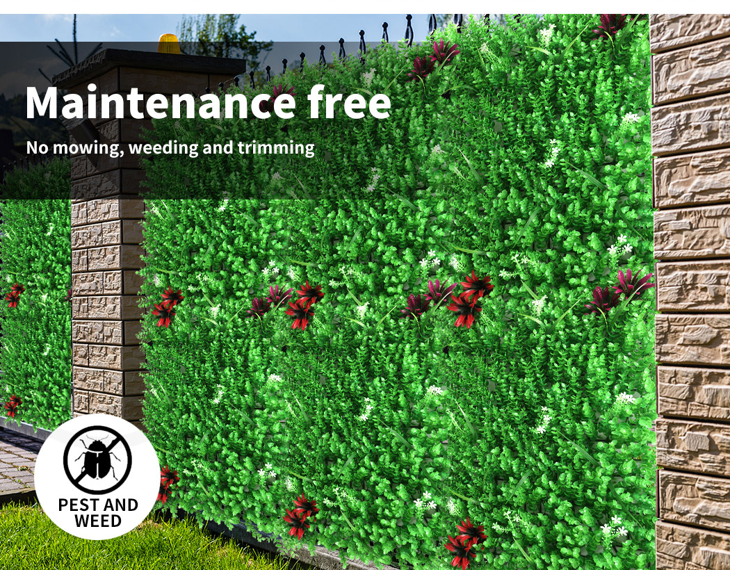 Marlow Artificial Plant Grass Wall Panels Fake Hedge Garden Vertical Mat Fence - Picture 80 of 132