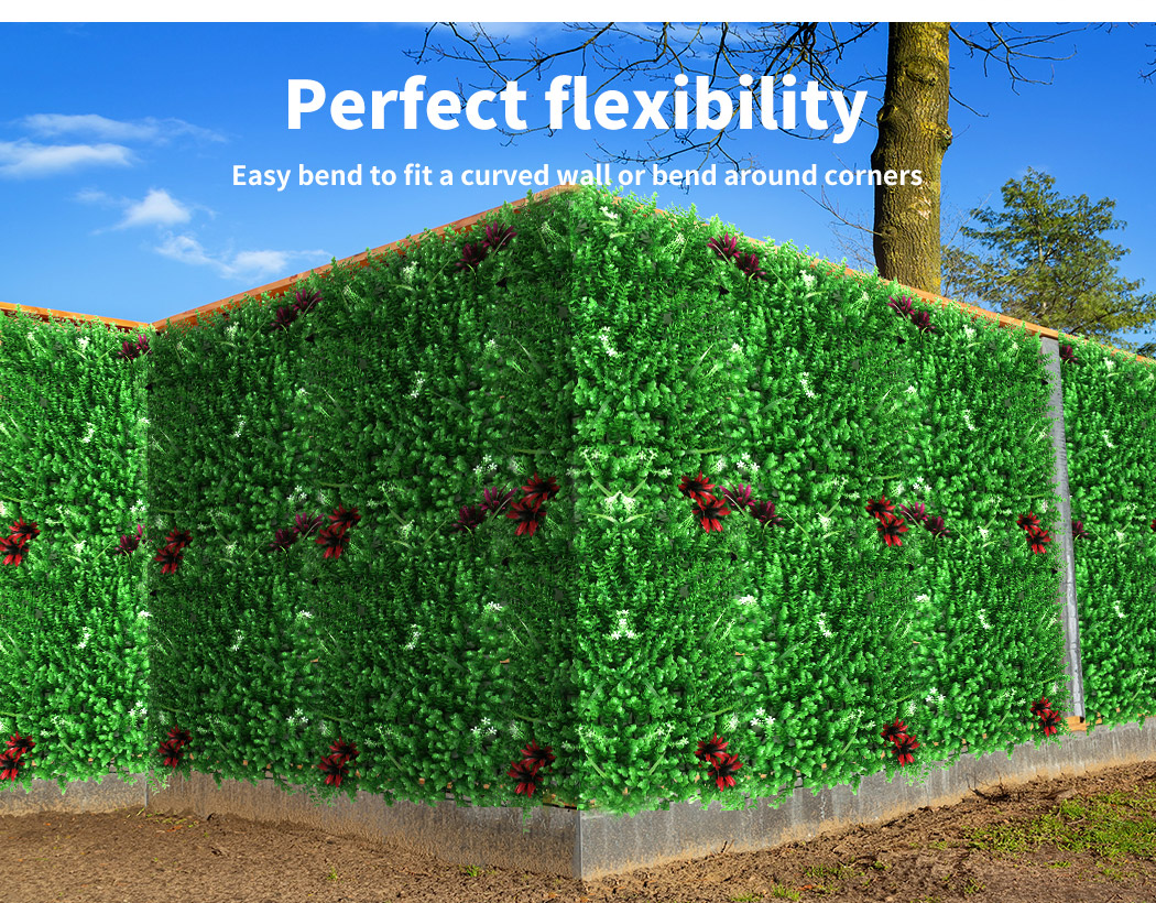 Marlow Artificial Plant Grass Wall Panels Fake Hedge Garden Vertical Mat Fence - Picture 86 of 132