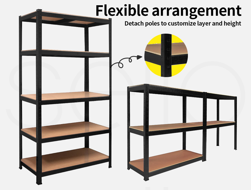 Traderight 1.8M Warehouse Rack Garage Shelving Racking Storage Shelves Steel - Picture 36 of 79
