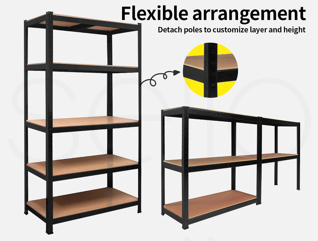 Traderight 1.8M Warehouse Rack Garage Shelving Racking Storage Shelves Steel - Picture 14 of 79