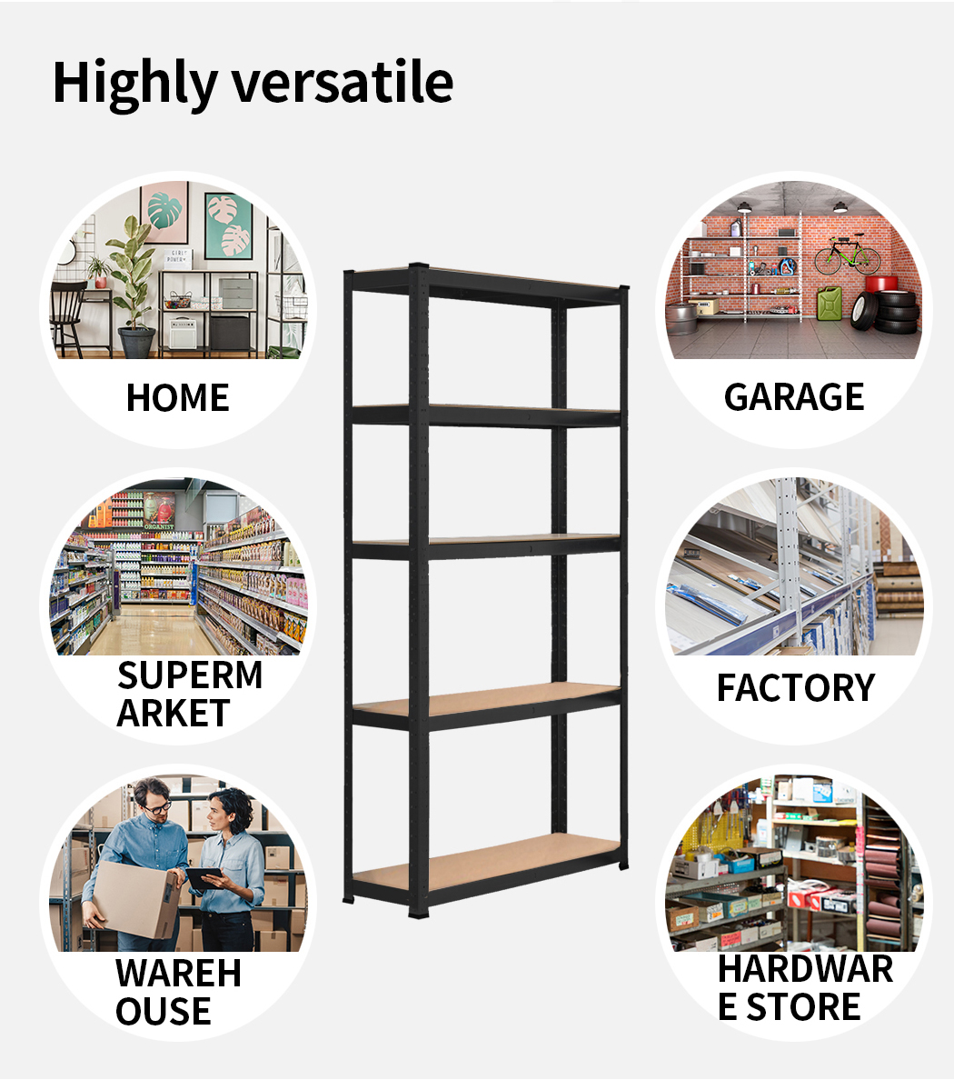 Traderight 1.8M Warehouse Rack Garage Shelving Racking Storage Shelves Steel - Picture 18 of 79