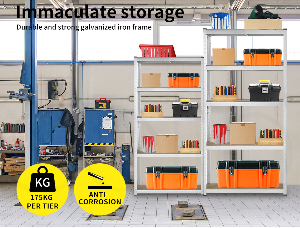 Traderight 1.8M Warehouse Rack Garage Shelving Racking Storage Shelves Steel - Picture 58 of 79