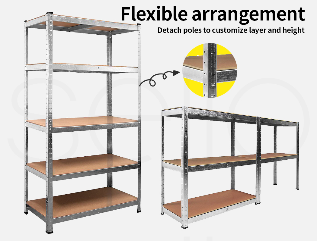 Traderight 1.8M Warehouse Rack Garage Shelving Racking Storage Shelves Steel - Picture 59 of 79