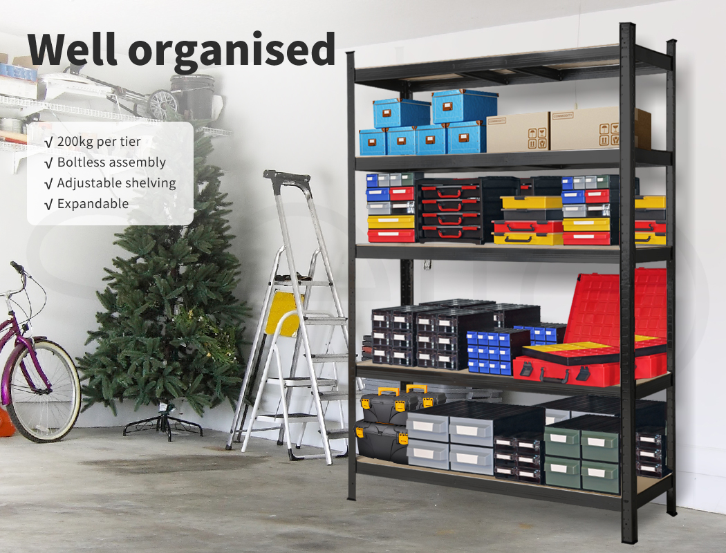 Traderight 1.8M Warehouse Rack Garage Shelving Racking Storage Shelves Steel - Picture 25 of 79