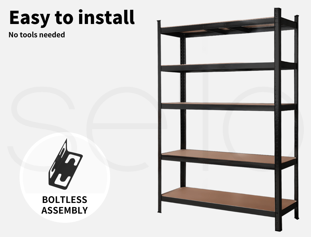 Traderight 1.8M Warehouse Rack Garage Shelving Racking Storage Shelves Steel - Picture 28 of 79