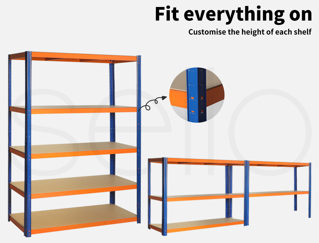 Traderight 1.8M Warehouse Rack Garage Shelving Racking Storage Shelves Steel - Picture 48 of 79