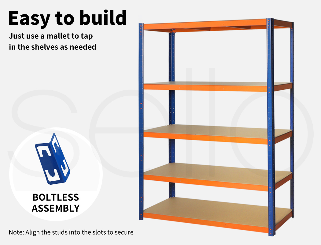 Traderight 1.8M Warehouse Rack Garage Shelving Racking Storage Shelves Steel - Picture 50 of 79