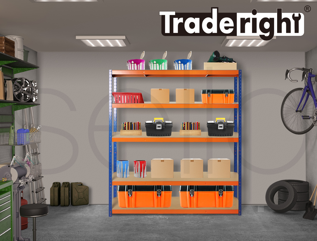 Traderight 1.8M Warehouse Rack Garage Shelving Racking Storage Shelves Steel - Picture 54 of 79