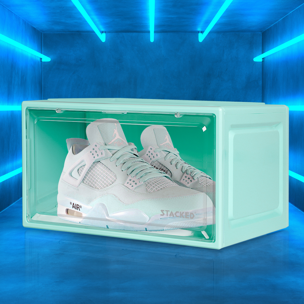 Shoe Storage Box Sneaker Display Case Collections Cabinet Stackable Magnetic - Picture 48 of 191