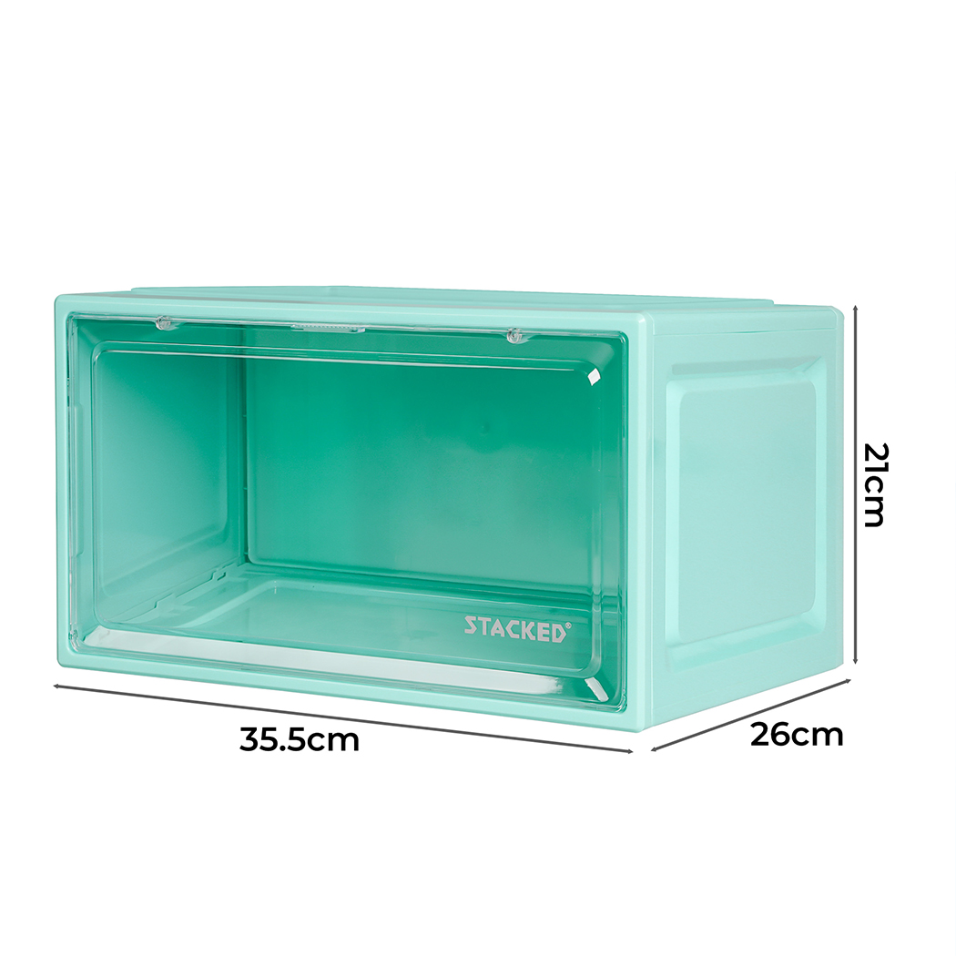 Shoe Storage Box Sneaker Display Case Collections Cabinet Stackable Magnetic - Picture 49 of 191