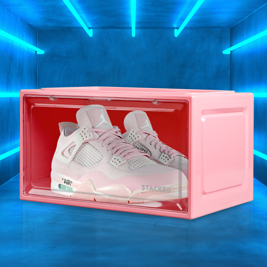 Shoe Storage Box Sneaker Display Case Collections Cabinet Stackable Magnetic - Picture 60 of 191