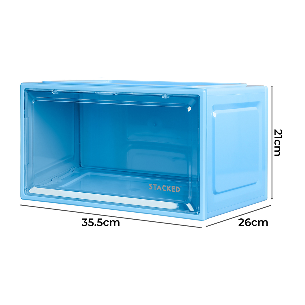 Shoe Storage Box Sneaker Display Case Collections Cabinet Stackable Magnetic - Picture 121 of 191