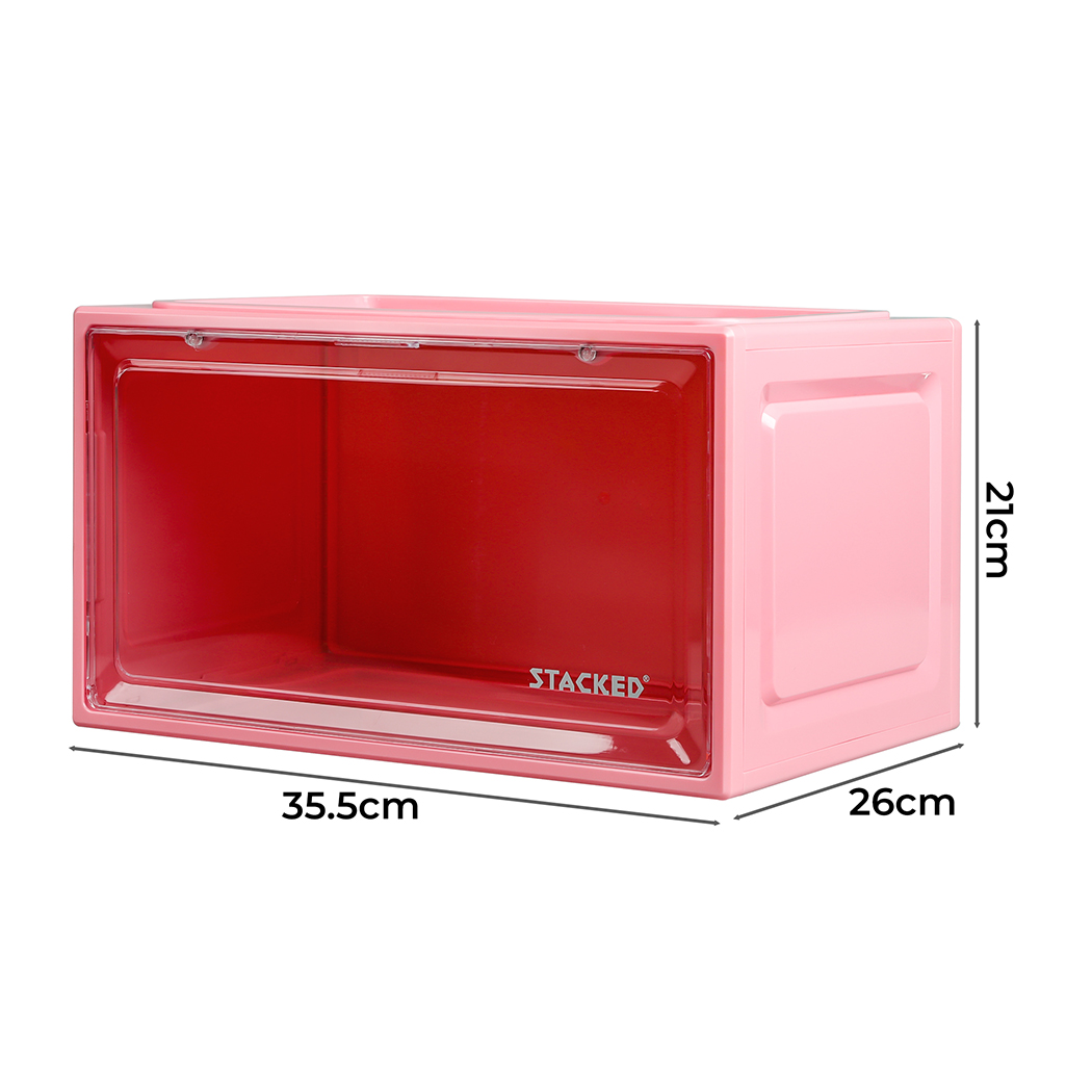 Shoe Storage Box Sneaker Display Case Collections Cabinet Stackable Magnetic - Picture 157 of 191