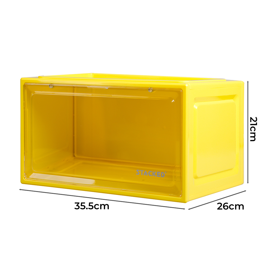 Shoe Storage Box Sneaker Display Case Collections Cabinet Stackable Magnetic - Picture 181 of 191