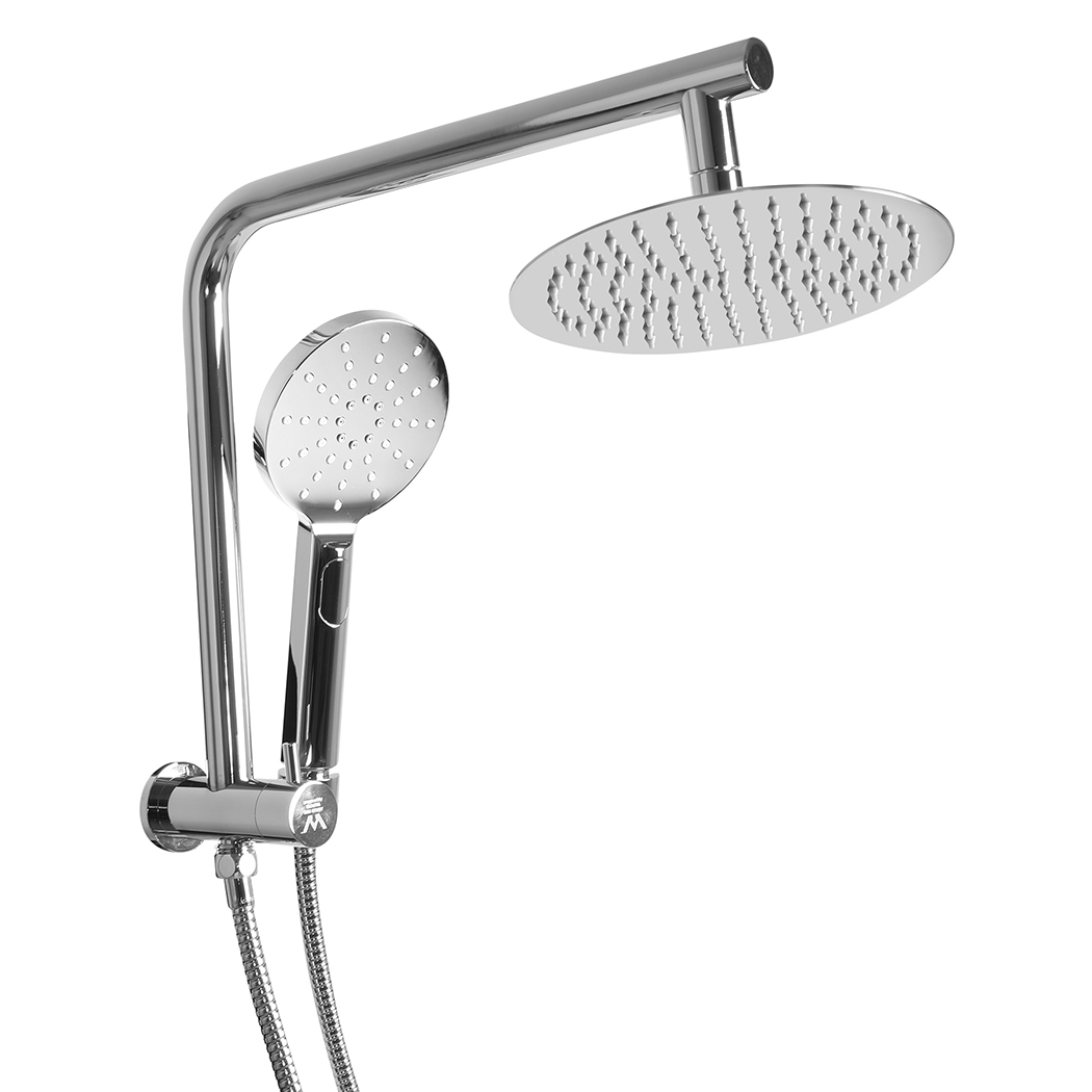 TopSellers-Rain Shower Set - High Pressure Shower Head 25cm Silver