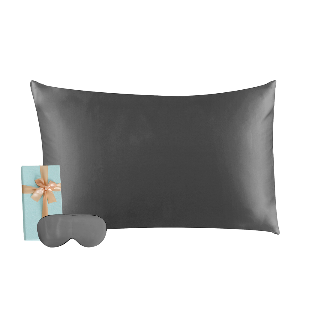 Dreamz Silk Pillow Case 100 Mulberry Slip Eye Mask Set Both Sided 25