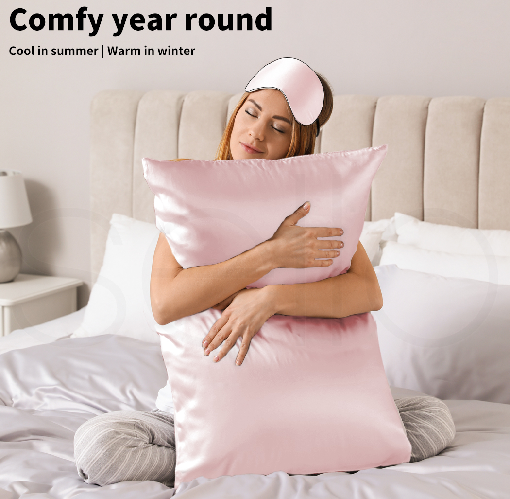 Dreamz Silk Pillow Case 100 Mulberry Slip Eye Mask Set Both Sided 25 Momme Gift eBay