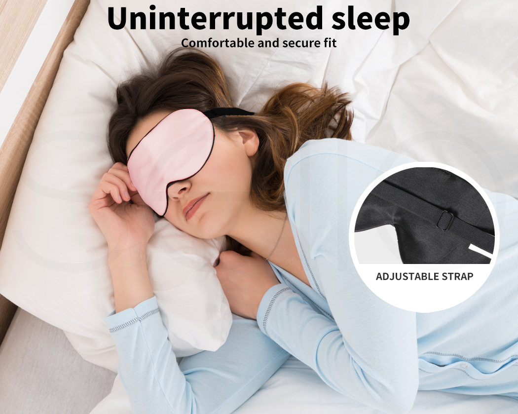 Dreamz Silk Pillow Case 100 Mulberry Slip Eye Mask Set Both Sided 25