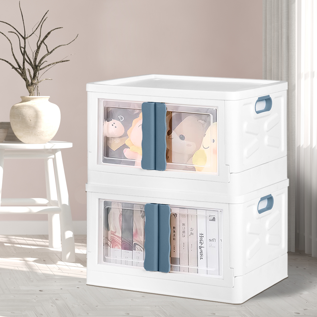 Storage Containers Box Stackable Toy Food Organiser Large Foldable Lid 45/85L - Picture 12 of 95