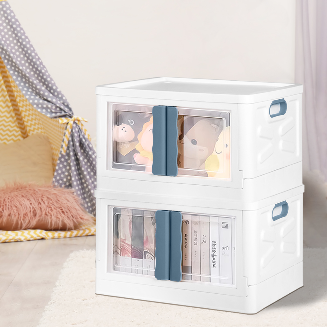 Storage Containers Box Stackable Toy Food Organiser Large Foldable Lid 45/85L - Picture 12 of 94