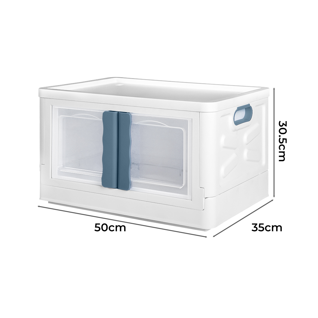 Storage Containers Box Stackable Toy Food Organiser Large Foldable Lid 45/85L - Picture 13 of 95