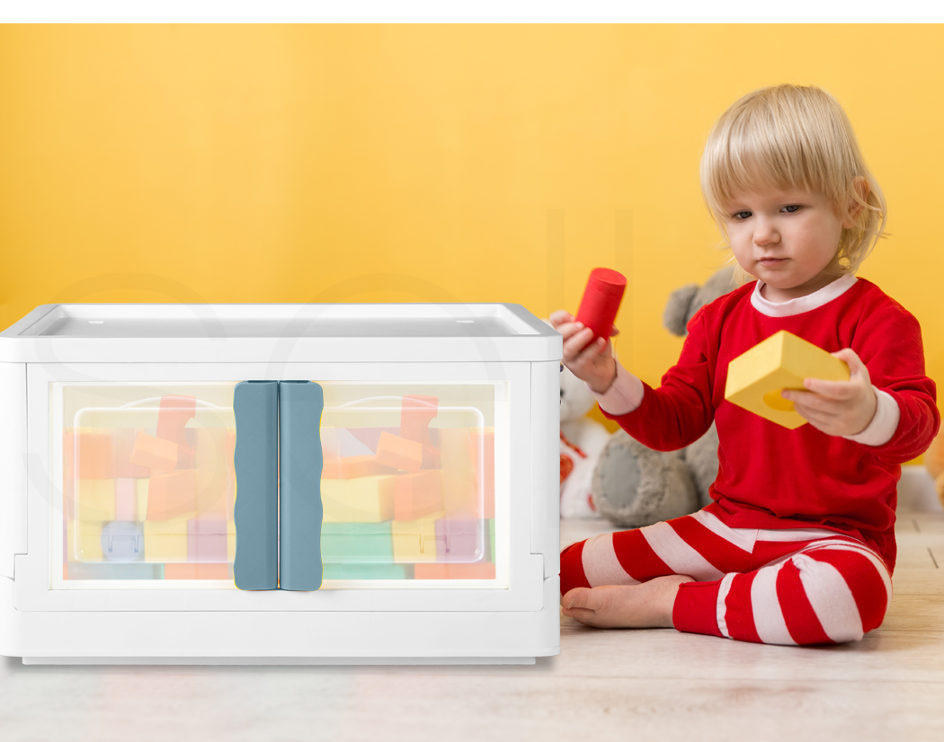 Storage Containers Box Stackable Toy Food Organiser Large Foldable Lid 45/85L - Picture 22 of 87